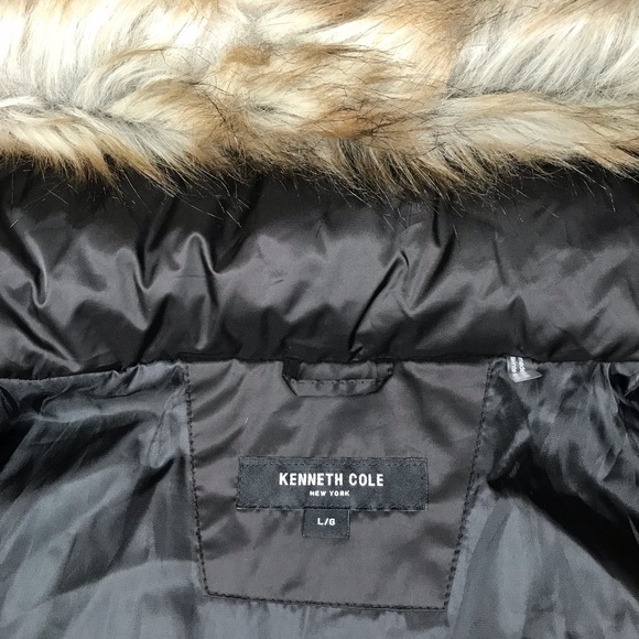 Kenneth Cole Faux Fur Puffer Hooded Parka/Coat - L - Picture 14 of 17